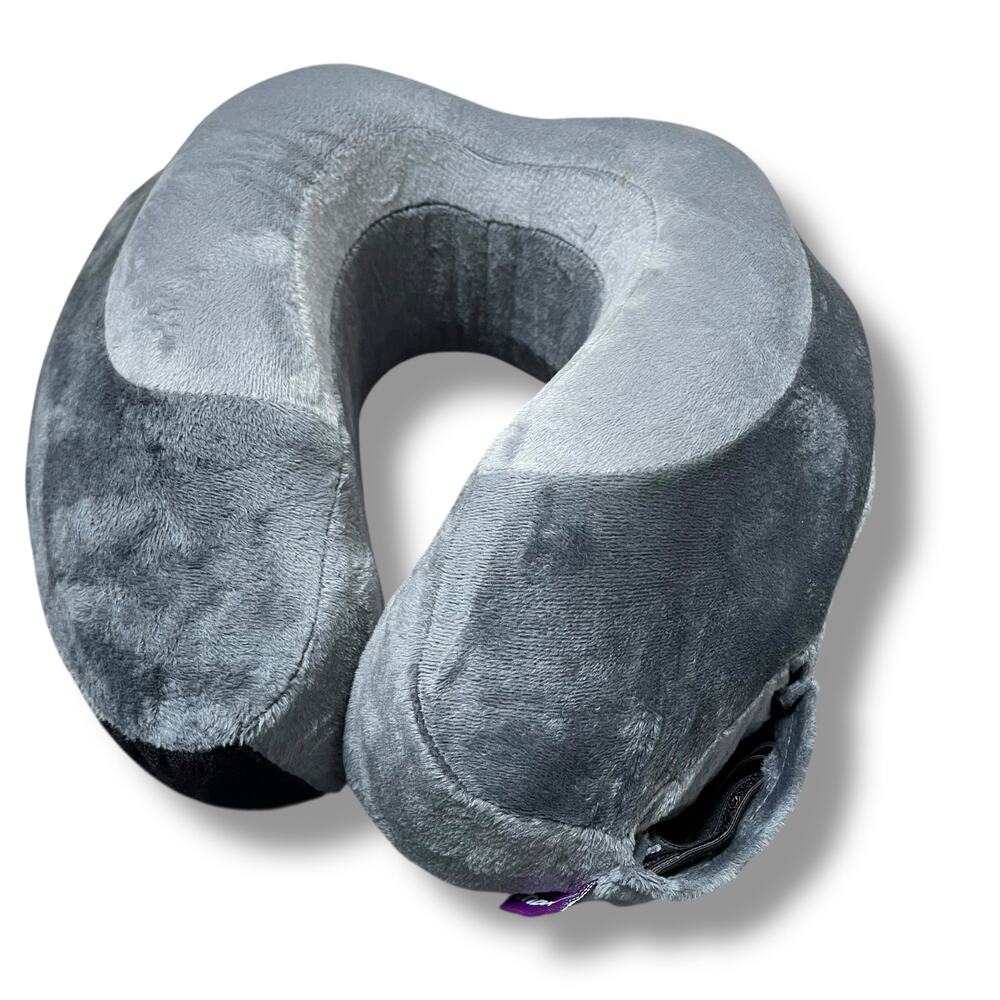 Cabeau Evolution Earth Neck Pillow Memory Foam Travel Support Washable Bag Gray - Picture 11 of 13